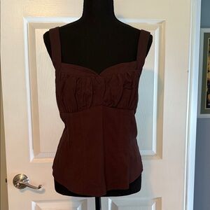 Free People Dark Brown Camisole Top